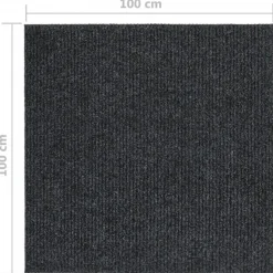 vidaXL snavsbestandig tæppeløber 100x100 cm antracitgrå