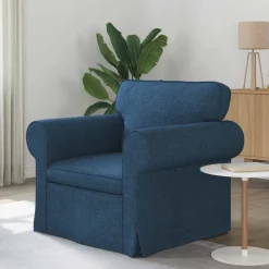 vidaXL Sofa Blå 95 x 82 x 80 cm Stof