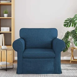 vidaXL Sofa Blå 95 x 82 x 80 cm Stof