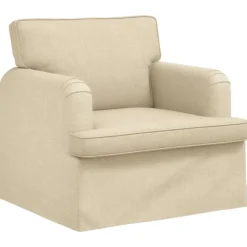 vidaXL Sofa Creme 84 x 80 x 85 cm Stof