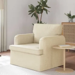 vidaXL Sofa Creme 84 x 80 x 85 cm Stof