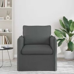 vidaXL Sofa Mørkegrå 195 x 82 x 85 cm Stof