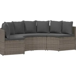 vidaXL Sofa Sæt 2 pcs Grå Massiv akacietræ og poly rattang