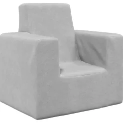 vidaXL sofa til børn blødt plys lysegrå
