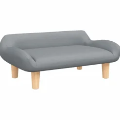 vidaXL sofa til børn 70x40x24 cm stof lysegrå