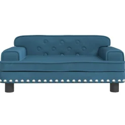 vidaXL sofa til børn 70x45x30 cm fløjl blå