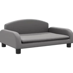 vidaXL sofa til børn 70x45x30 cm kunstlæder grå