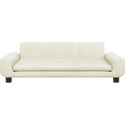 vidaXL sofa til børn 100x54x33 cm velour cremefarvet