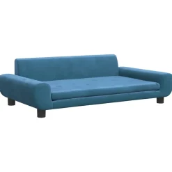 vidaXL sofa til børn 100x54x33 cm velour blå