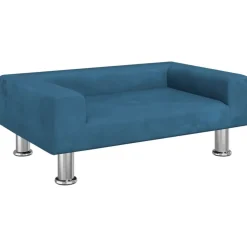 vidaXL sofa til børn 70x45x26,5 cm fløjl blå