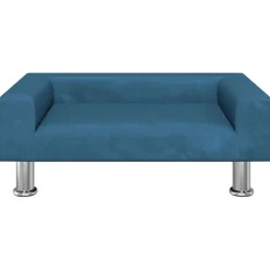 vidaXL sofa til børn 70x45x26,5 cm fløjl blå