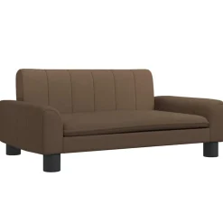 vidaXL sofa til børn 70x45x30 cm stof brun