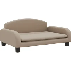 vidaXL sofa til børn 70x45x30 cm kunstlæder cappuccinofarvet