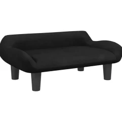 vidaXL sofa til børn 70x40x24 cm velour sort