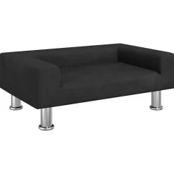 vidaXL sofa til børn 70x45x26,5 cm fløjl sort