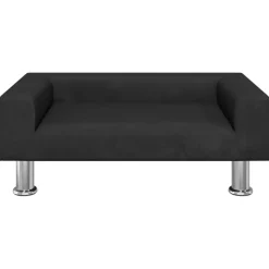 vidaXL sofa til børn 70x45x26,5 cm fløjl sort
