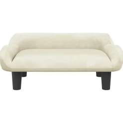 vidaXL sofa til børn 70x40x24 cm velour cremefarvet
