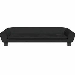 vidaXL sofa til børn 100x50x26 cm velour sort