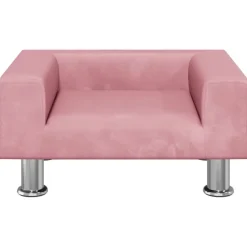 vidaXL sofa til børn 50x40x26,5 cm fløjl lyserød
