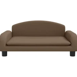 vidaXL sofa til børn 70x45x30 cm stof brun