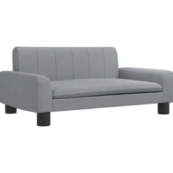 vidaXL sofa til børn 70x45x30 cm stof lysegrå
