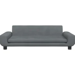 vidaXL sofa til børn 100x54x33 cm velour mørkegrå