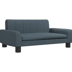 vidaXL sofa til børn 70x45x30 cm stof mørkegrå