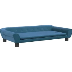 vidaXL sofa til børn 100x50x26 cm velour blå