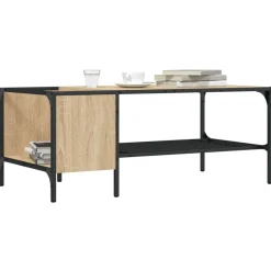 vidaXL sofabord med stativ 100x51x40 cm konstrueret træ sonoma-eg