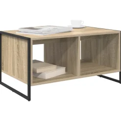 vidaXL Sofabord Sonoma 80 x 50 x 40 cm Konstrueret træ