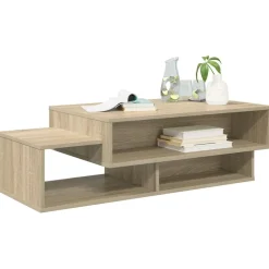 vidaXL Sofabord Sonoma eg 105 x 50 x 32,5 cm Konstrueret træ