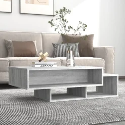 vidaXL sofabord 105x55x32 cm konstrueret træ grå sonoma-eg