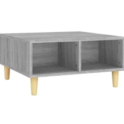 vidaXL sofabord 60x60x30 cm konstrueret træ grå sonoma-eg