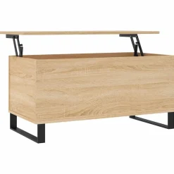 vidaXL sofabord 90x44,5x45 cm konstrueret træ sonoma-eg