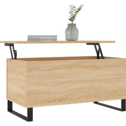 vidaXL sofabord 90x44,5x45 cm konstrueret træ sonoma-eg