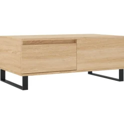 vidaXL sofabord 90x50x36,5 cm konstrueret træ sonoma-eg