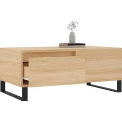 vidaXL sofabord 90x50x36,5 cm konstrueret træ sonoma-eg