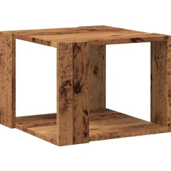 vidaXL sofabord 40x40x30 cm konstrueret træ antikt træ