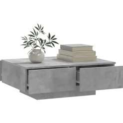 vidaXL sofabord 90x60x31 cm konstrueret træ betongrå