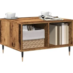 vidaXL sofabord 60x50x36,5 cm konstrueret træ antikt trælook