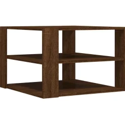 vidaXL sofabord 58x58x40 cm konstrueret træ brun egetræsfarve