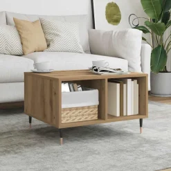 vidaXL sofabord 60x50x36,5 cm konstrueret træ kunsteg