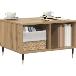 vidaXL sofabord 60x50x36,5 cm konstrueret træ kunsteg