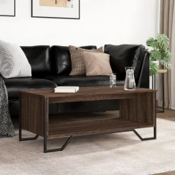vidaXL sofabord 100x51x40 cm konstrueret træ brun egetræsfarve