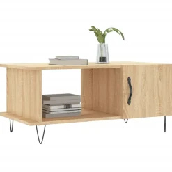 vidaXL sofabord 90x50x40 cm konstrueret træ sonoma-eg