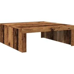 vidaXL sofabord 100x100x35 cm konstrueret træ antikt eg