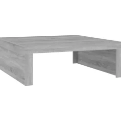 vidaXL sofabord 100x100x35 cm konstrueret træ grå sonoma-eg