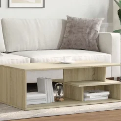 vidaXL sofabord 102x55x35 cm konstrueret træ sonoma-eg