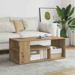 vidaXL sofabord 100x50x40 cm konstrueret træ egetræsfarve