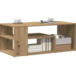 vidaXL sofabord 100x50x40 cm konstrueret træ egetræsfarve